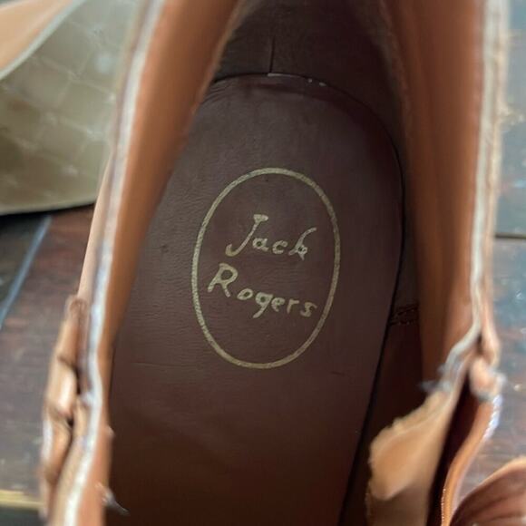 Jack Rogers Tan Leather Ankle Booties Size 11 NWOT - Picture 7 of 8